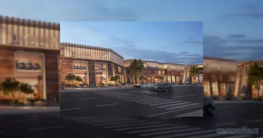 مول ثرو Thru Mall — الواجهة الزجاجية وتصميم G+2 على محور دهشور بالشيخ زايد