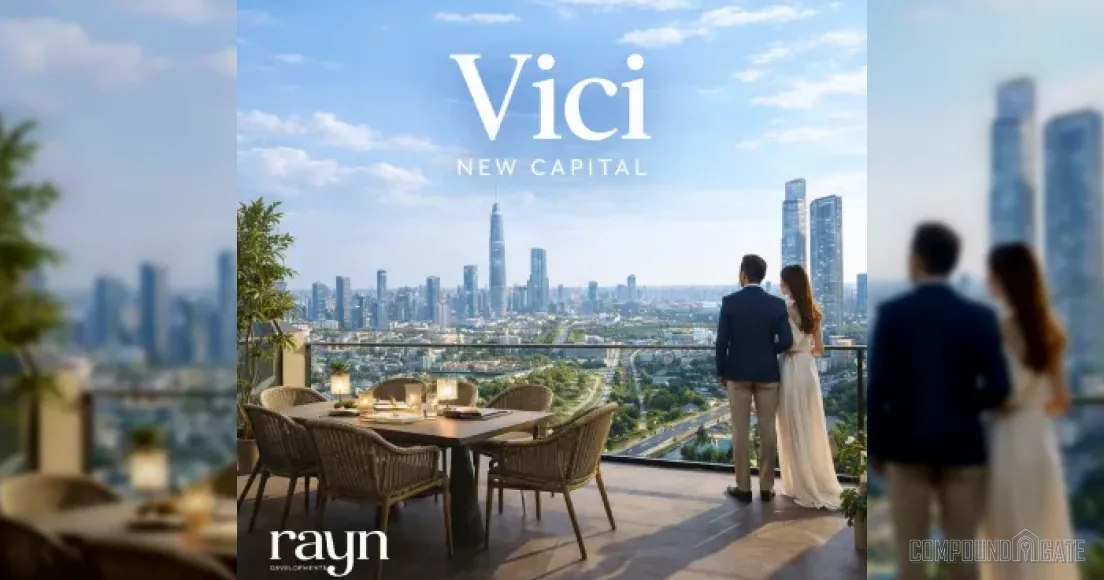 Mall Vici — architectural design of the Rayn Developments project at the western axis entrance of R3 inside the New Administrative Capital