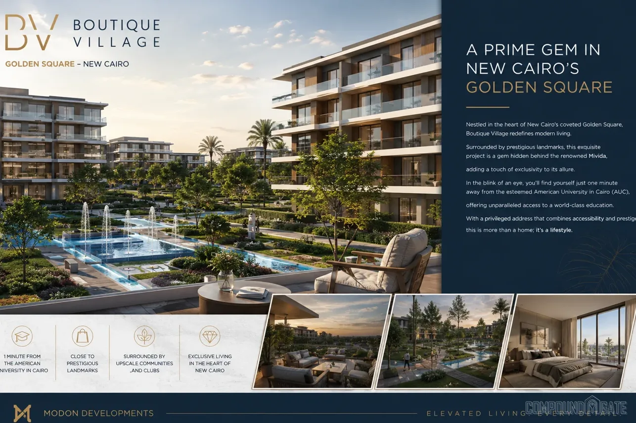 تصميم كمبوند بوتيك فيلدج Boutique Village Design