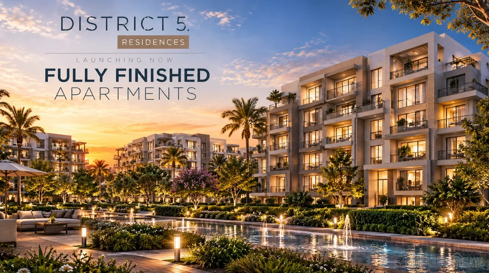 ما هي أنواع الوحدات في كمبوند ديستريكت 5؟ Units at District 5 New Cairo