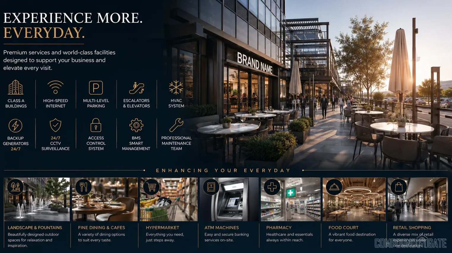 خدمات ومرافق مول ايست ماين Eastmain Mall Services & Facilities