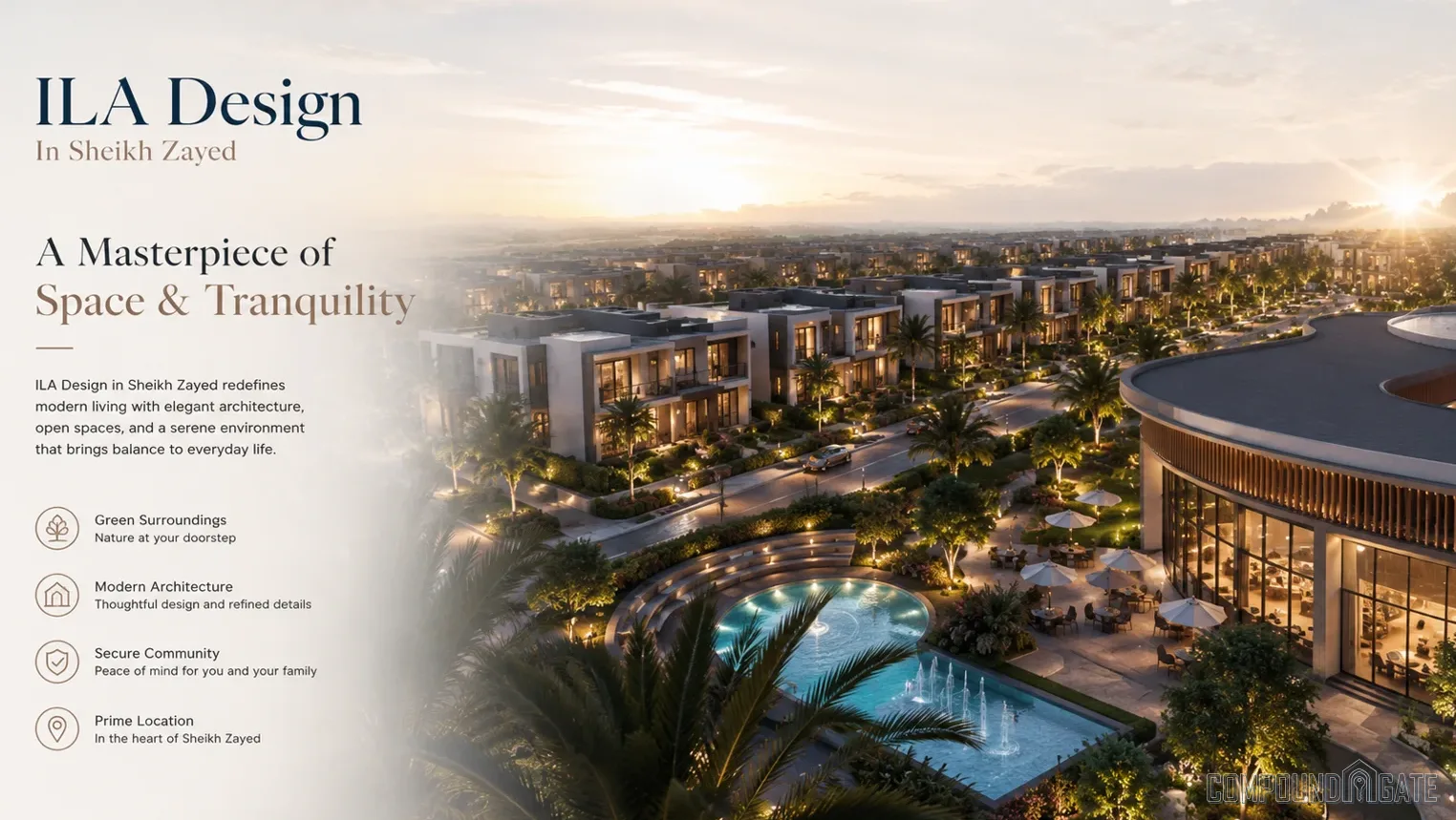 تصميم كمبوند ايلا ILA Design Sheikh Zayed