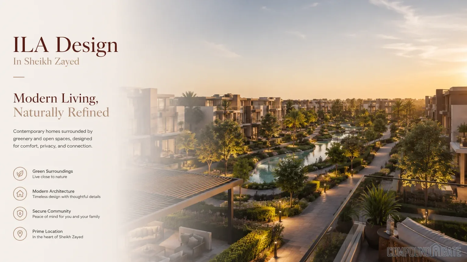المساحات والوحدات في كمبوند ايلا