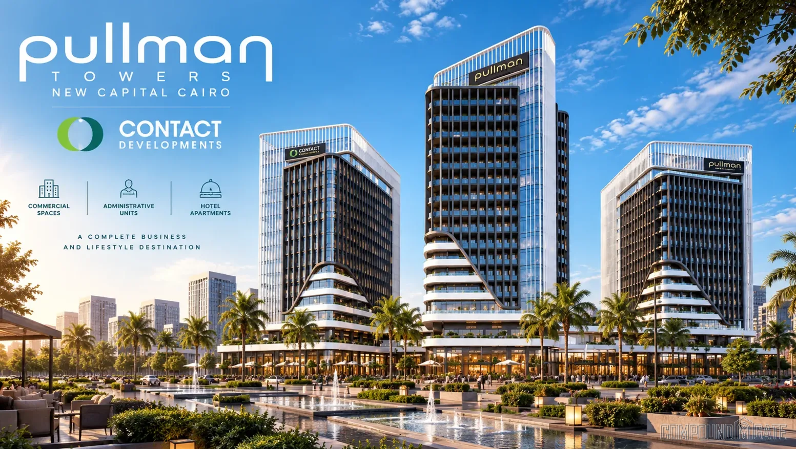 تصميم مول بولمان تاورز ونظام الأبراج Pullman Towers Design New Capital
