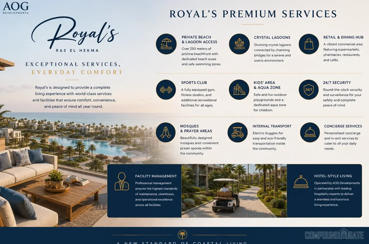 خدمات ومرافق قرية رويالز Royal's Services