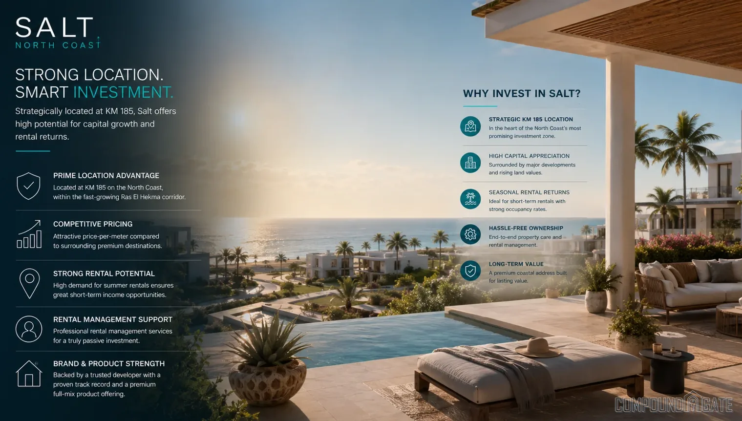 الاستثمار في قرية سولت Salt Investment KM 185