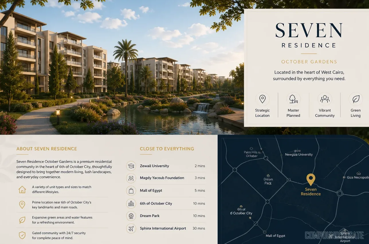 ما هي أسعار كمبوند سيفين ريزيدنس 2026 Seven Residence Prices October؟