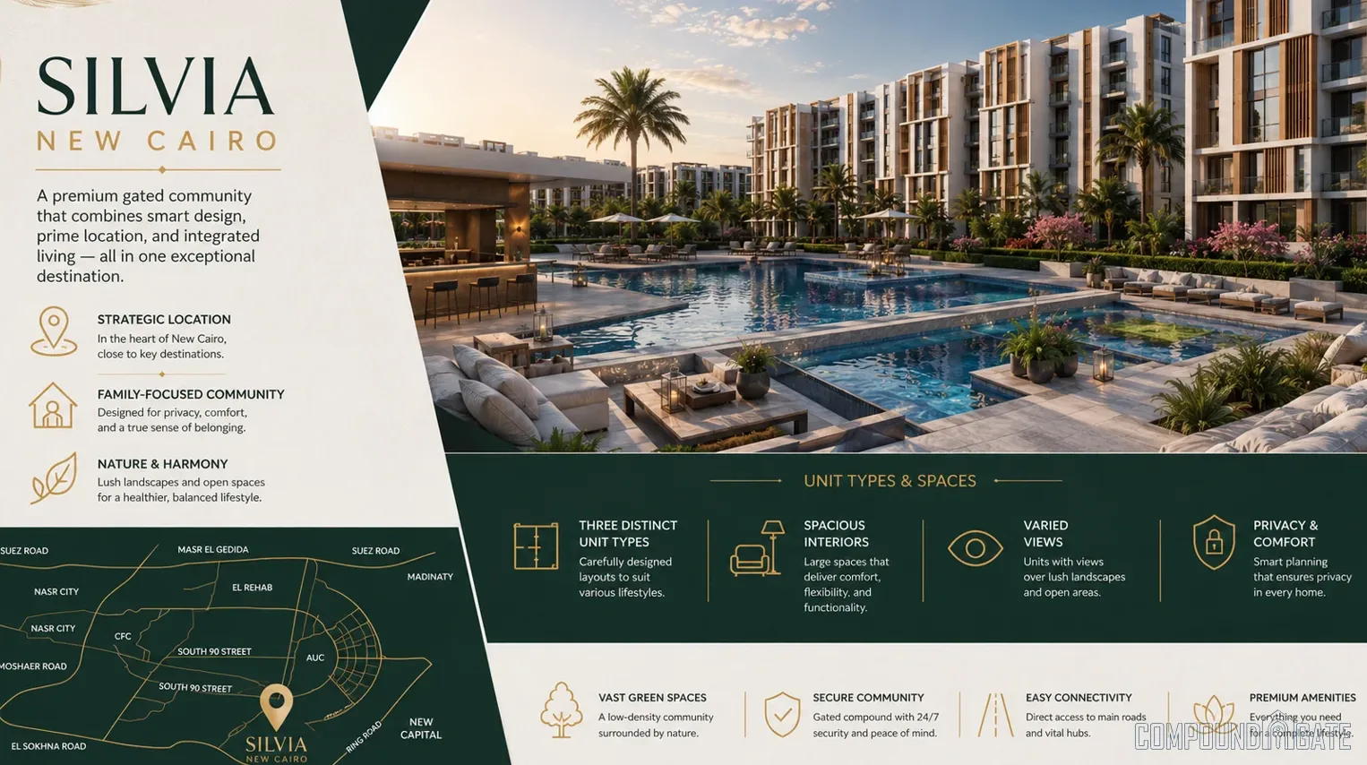 ما هي أسعار كمبوند سيلفيا 2026؟ Silvia New Cairo Prices