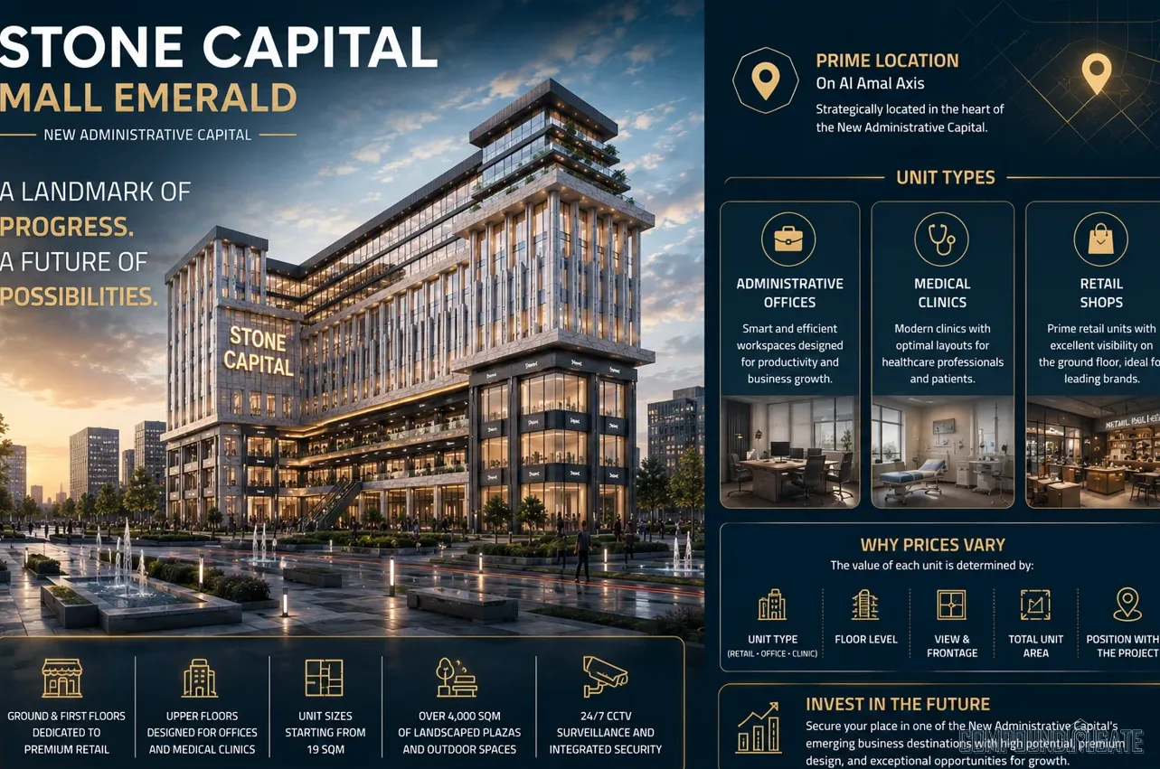 أسعار مول ستون كابيتال 2026 Stone Capital Mall Prices