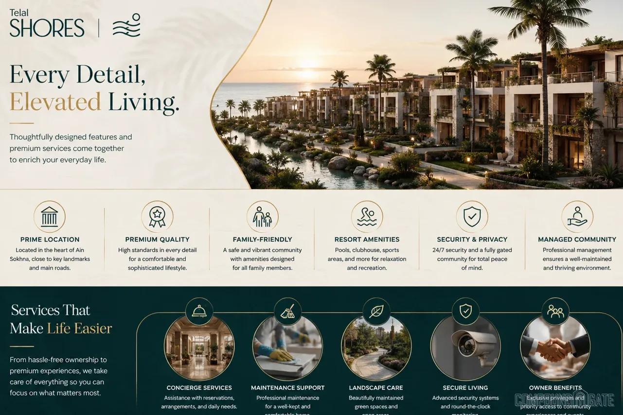 General Features of Telal Shores Village