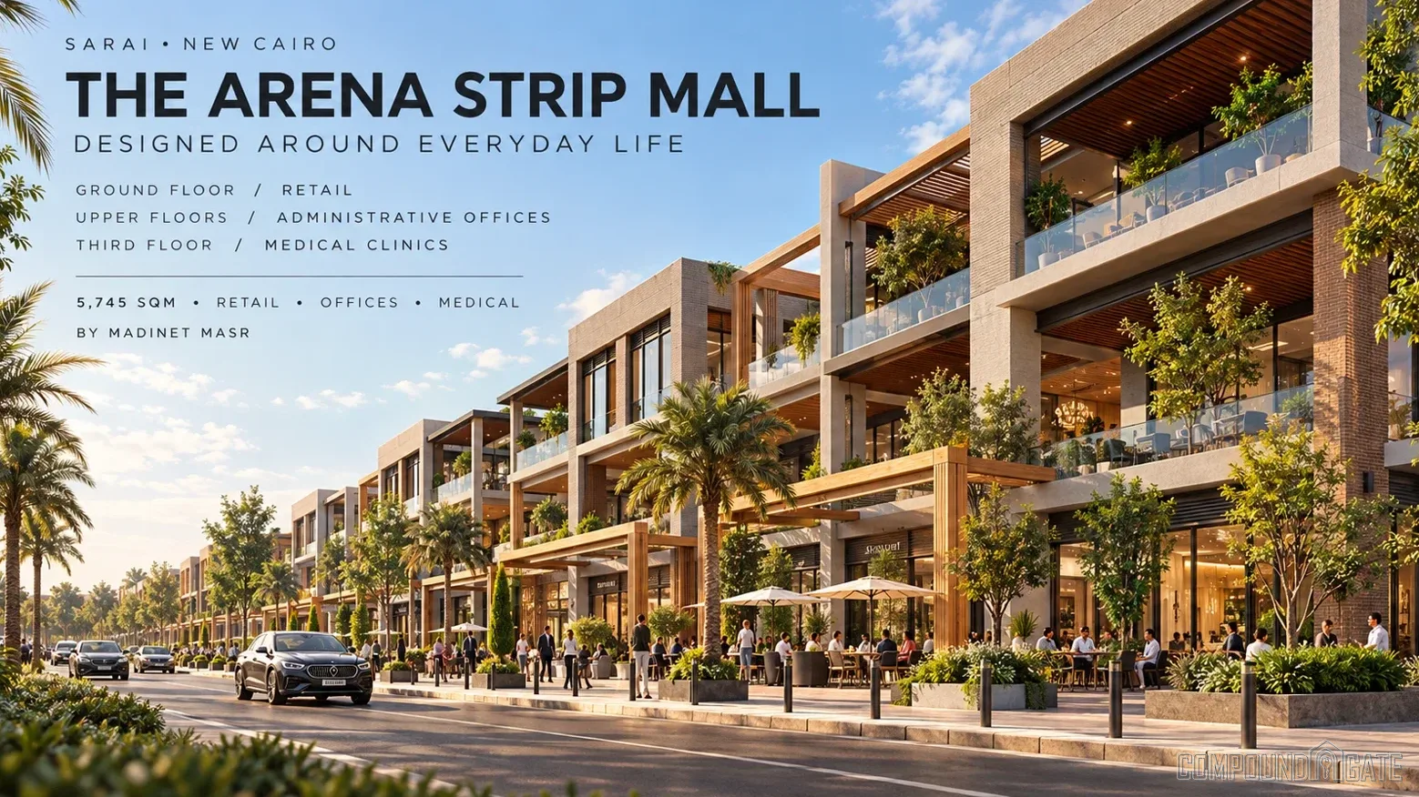 The Arena Strip Mall Design and Floor Distribution