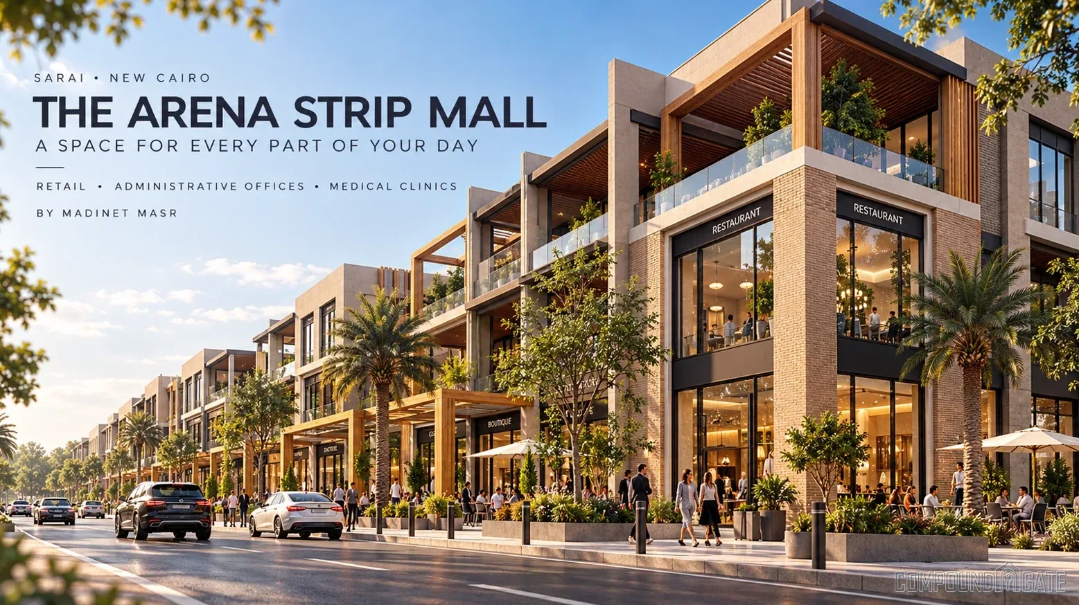 Unit Types and Sizes at The Arena Strip Mall