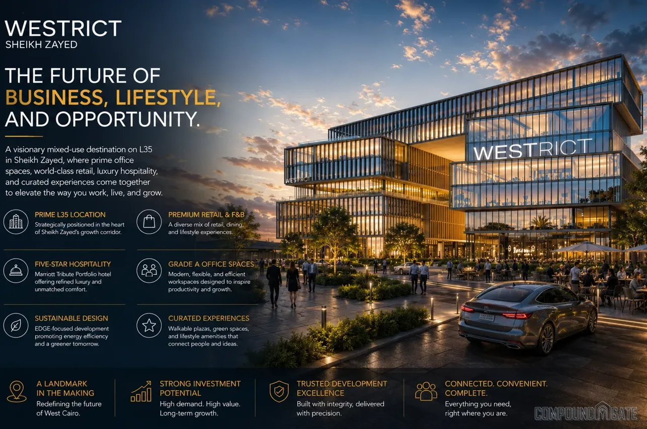 تصميم مشروع ويستريكت الشيخ زايد Westrict Design Sheikh Zayed