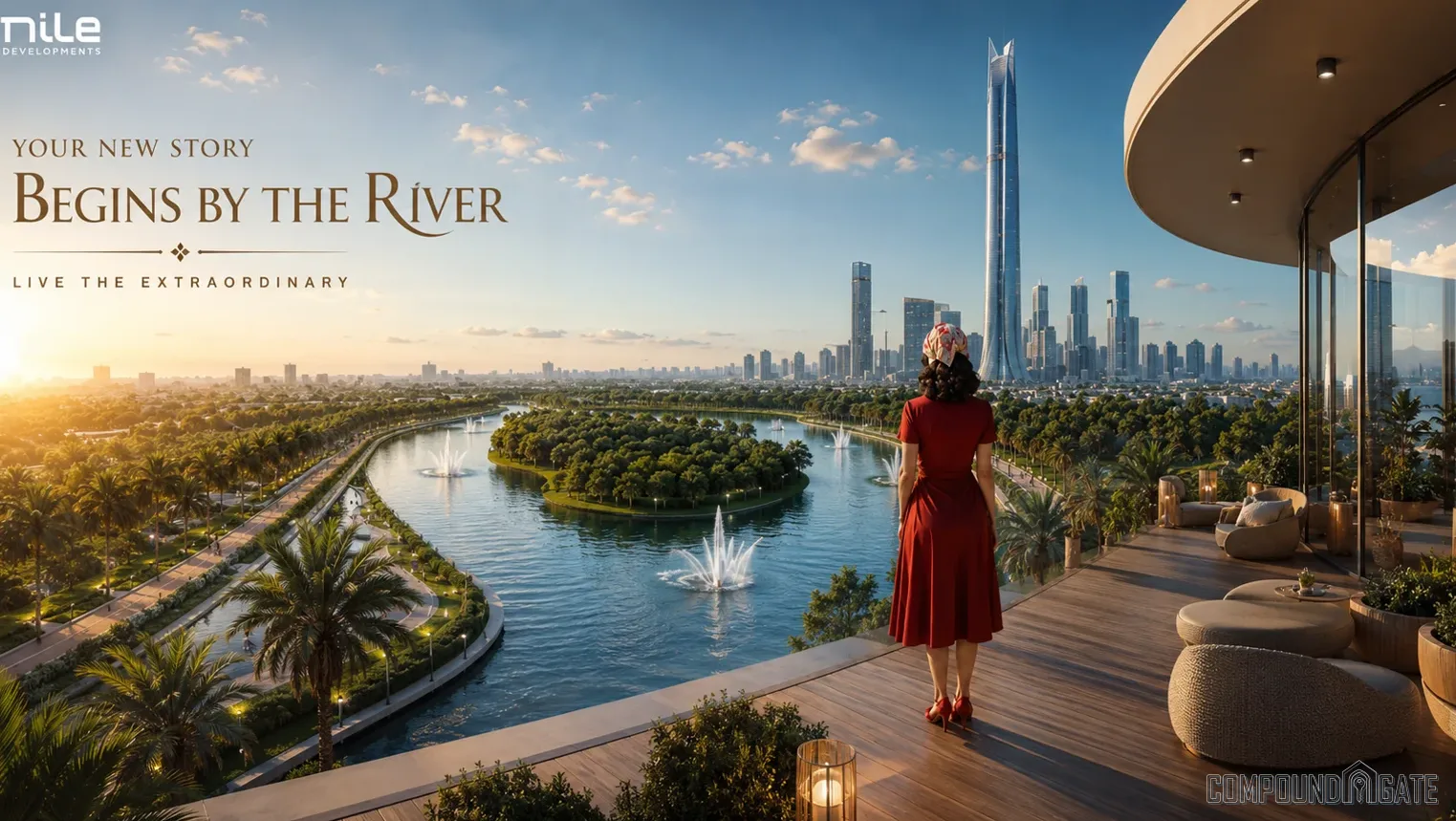 كمبوند ريفر ديستريكت العاصمة الإدارية الجديدة Compound River District New Capital